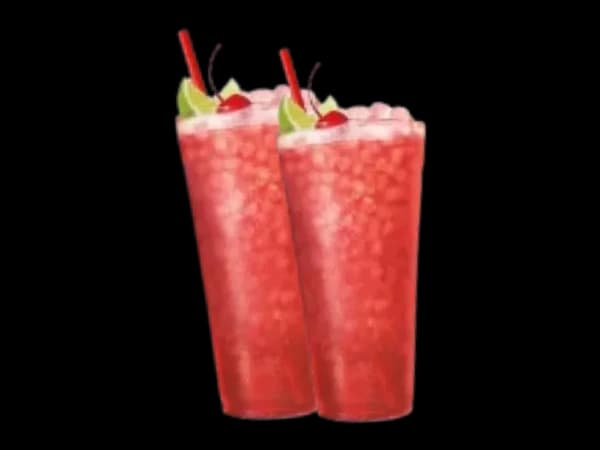 Sonic Famous Cherry Limeade with fresh hand-squeezed lime wedges, sweet cherries and chewable crushed pebble ice