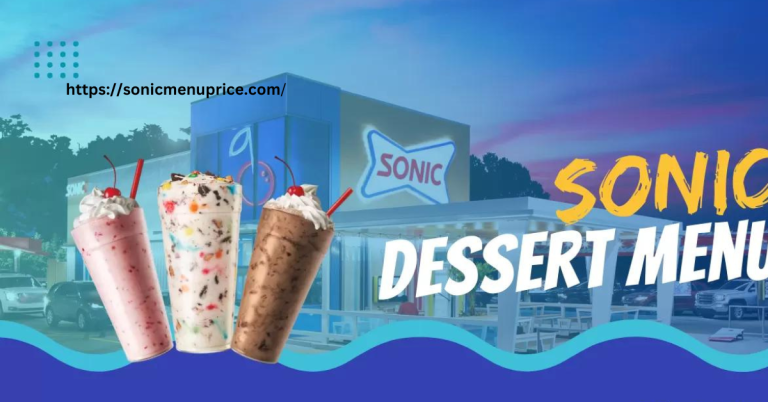Sonic Dessert Menu: Treats Await!